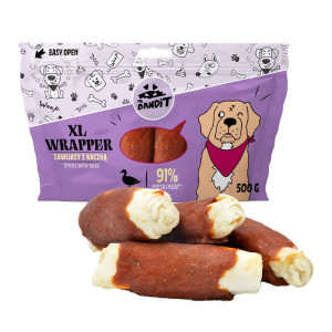 MR.BANDIT WRAPPER XL DUCK suņu gardums Nūjiņas ar pīli 13cm 500g N8
